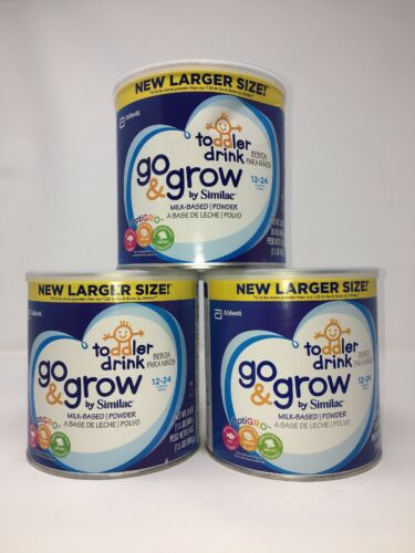 Similac Go & Grow Toddler Drink with Opti-GRO, 3 - 24oz  Cans   EXP 6/19