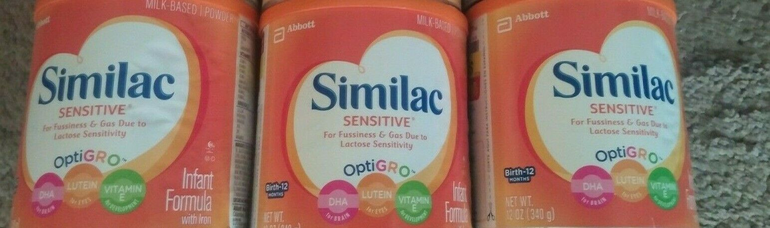 Similac Sensitive - OptiGro - Infant Formula 12 oz 3 cans