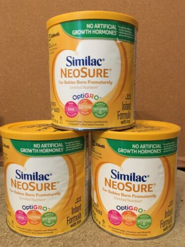 3 Cans Similac Neosure Powder 13.1 oz, Expire 10/2020