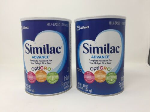 Similac Advance Infant Formula with Iron Powder 36 Ounce (2-pack) (B1B JAY)