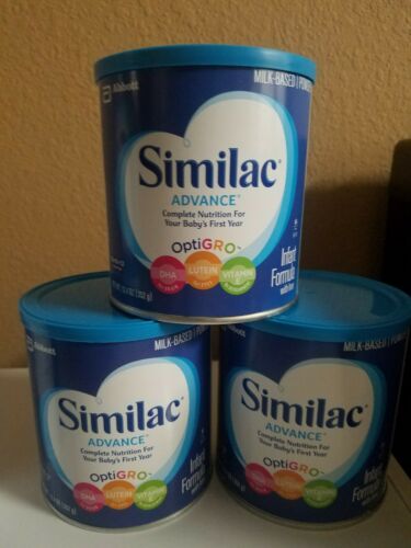 3x Similac Advance 1 Stage Infant Formula with Iron Powder Milk 12.4 Oz New!