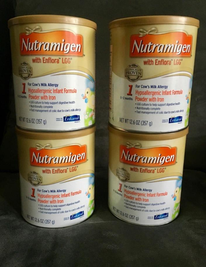 Nutramigen With Enflora LGG Formula (12.6 oz) - 4 Cans Expires 04/2020