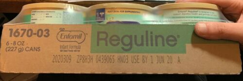 Lot Of 6 Sealed Cans Enfamil REGULINE Infant Formula 8oz EXP 06/2020