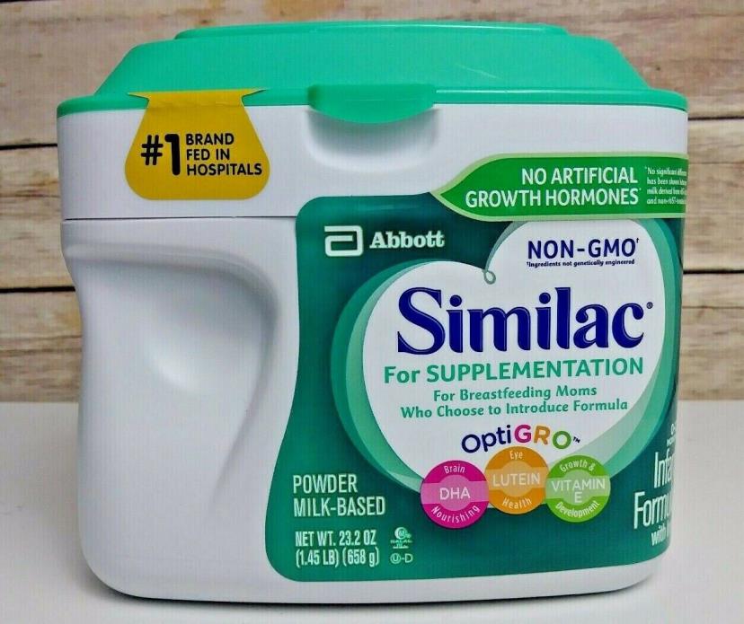 1.45Lbs Similac For Supplementation Non-GMO Infant Formula with Iron EXP 08/2020