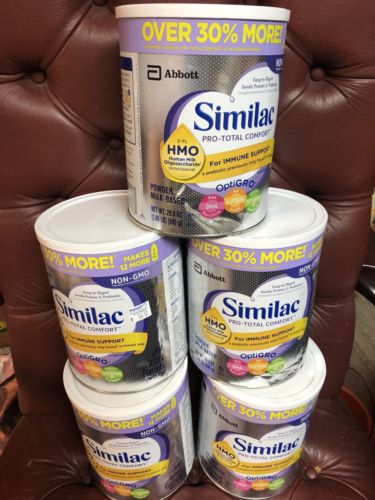 Lot Of 5Similac Total Comfort Powder Milk Infant Formula with Iron Non-GMO HMO