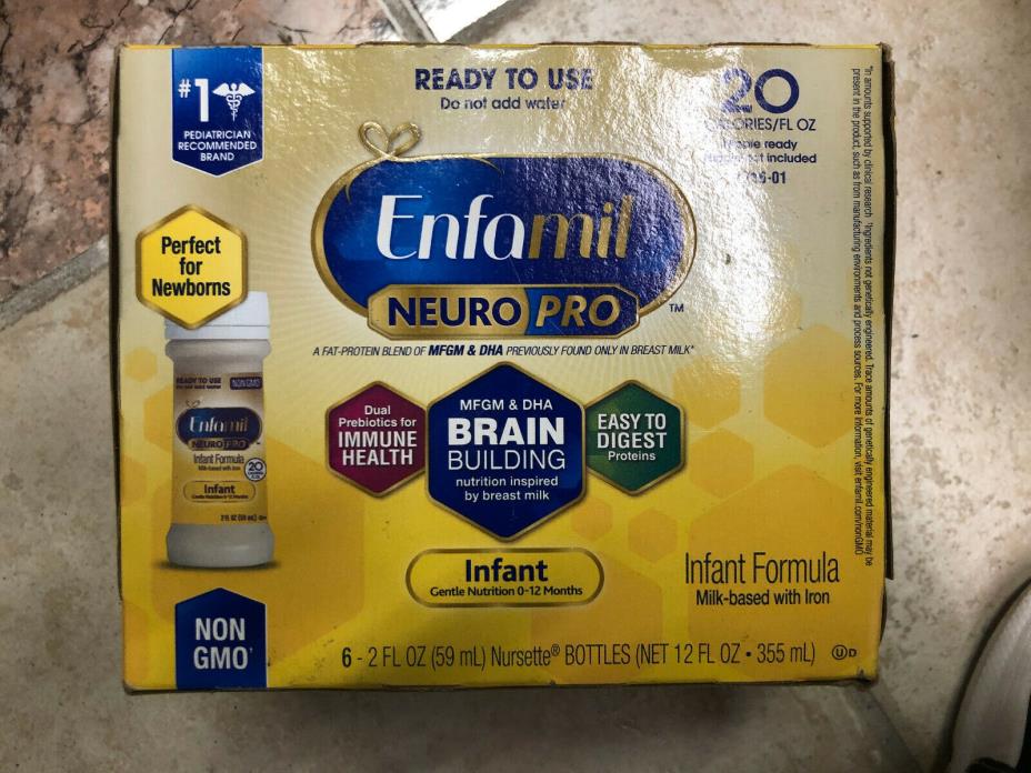Enfamil Neuropro Infant Formula Net 12 FL OZ (6 - 2 FL OZ) Expires Sep 2019