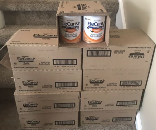 EleCare Jr. Vanilla Flavored 9 unopened cases 54 Cans Exp 07/2020 10/2020