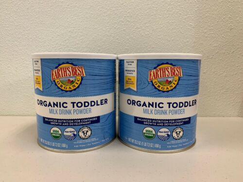 LOT OF 2 - Earth's Best Organic Toddler Milk Drink Powder - 23.2 Oz - 03/23/20
