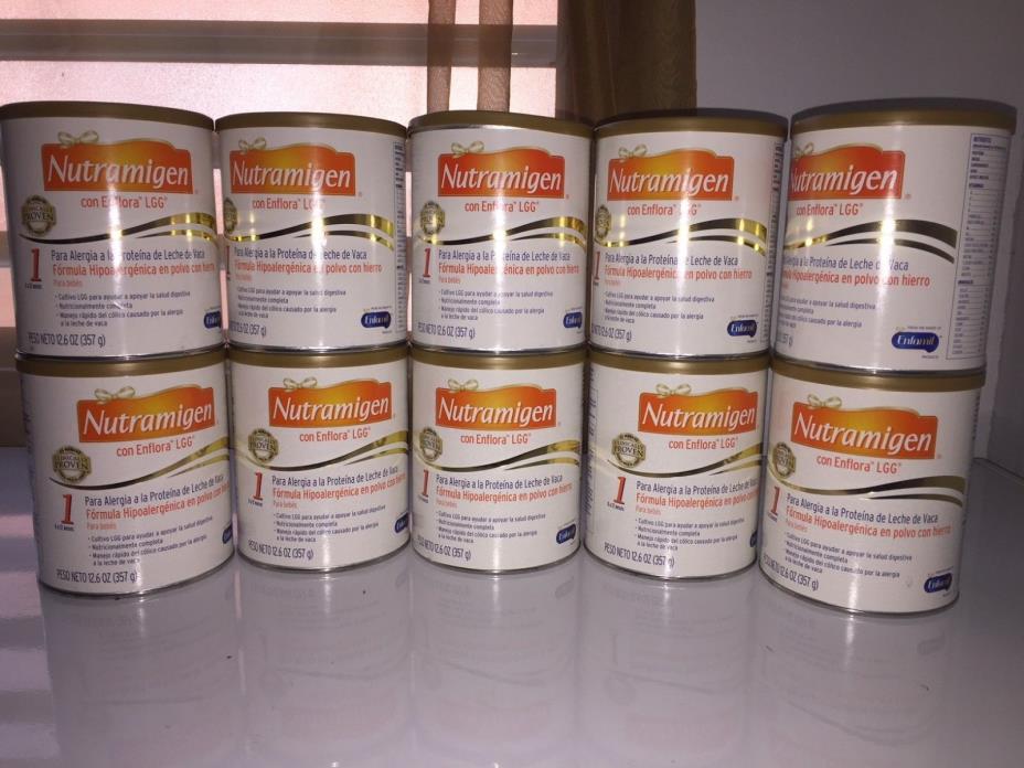New sealed 10 cans Nutramigen Formula 12.6 oz Free Shipping