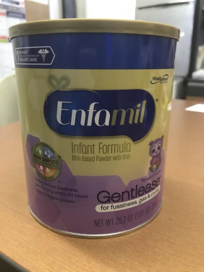 Enfamil Gentlease 25.7 Powdered Formula Never opened Exp 9/1/2018