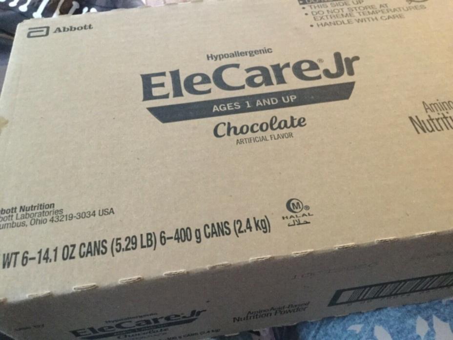 6 cans / 1 Case EleCare JR CHOCOLATE Case Formula junior 2020 FREE SHIP