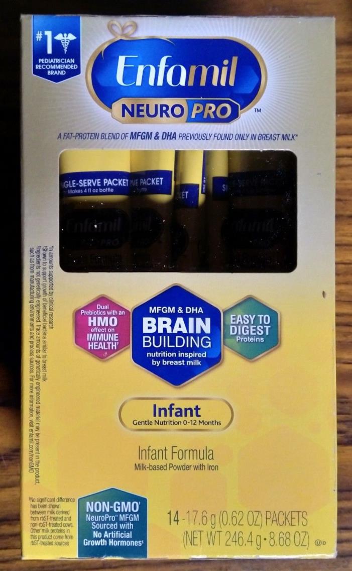 Enfamil NeuroPro Infant Formula, Milk-Based 0-12 Months - 14 pack (Exp. 09/2019)