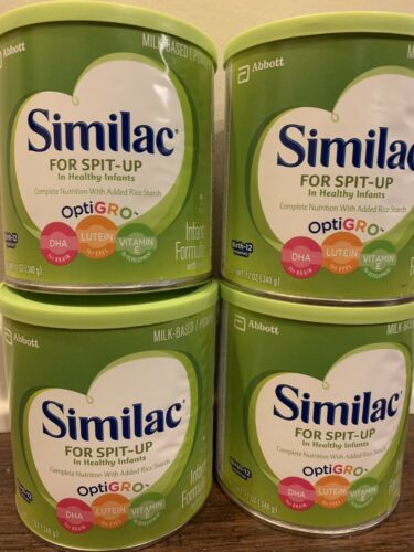 FOUR (4) Similac For Spit-Up 12 oz Cans of Powder Infant Formula