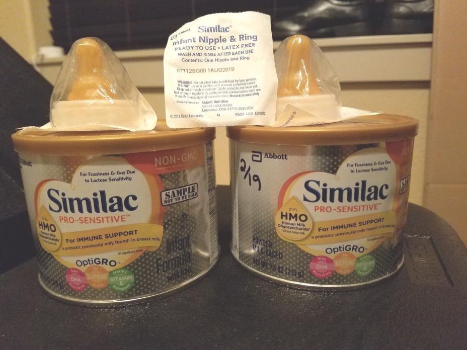 Similac Pro-Sensitive Baby Infant Formula 2 - 7.6 Oz Cans