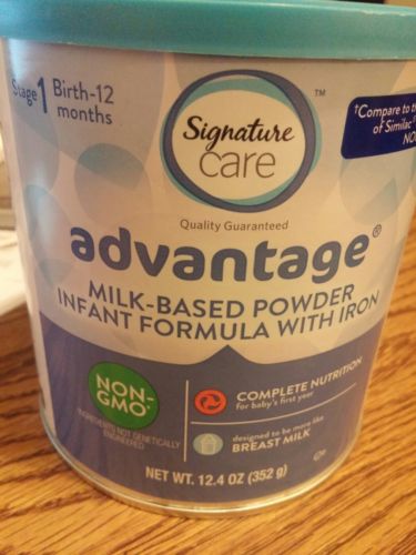 18 cans of SignaturecareAdvantage InfantFormula Non-Gmo-Compare Similac Advance