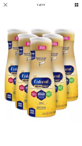 Enfamil NeuroPro Infant Formula, Ready to Use 32 fl oz Bottle (Case of 6)  6/19