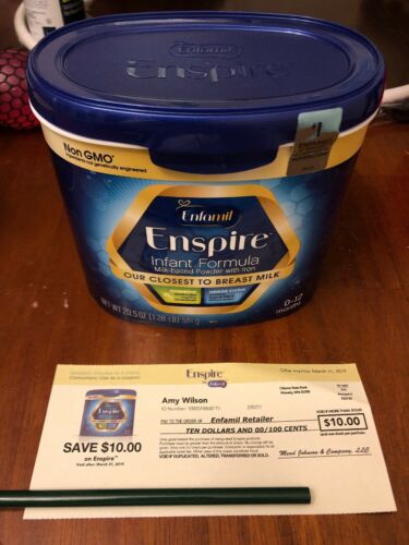 Enfamil Enspire Infant Formula Powder 20.5 oz Tub Non-GMO 0-12 Months