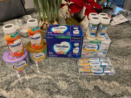 Large Lot Of Various Similac Formula Advance Pro Sensitive Ready