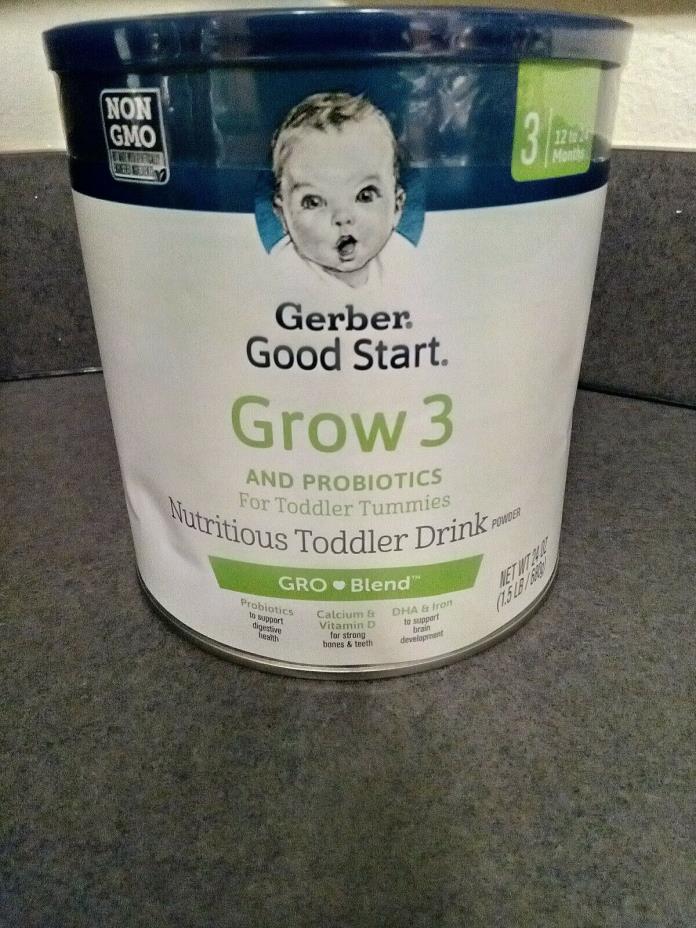 Gerber Good Start GROW 3 & PROBIOTICS Non-GMO Nutritious Toddler Drink 24oz Can