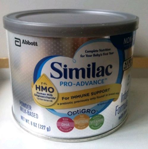 Similac Pro-Advance Non-GMO Infant Formula with Iron, 8 oz, New, expires 10/2020