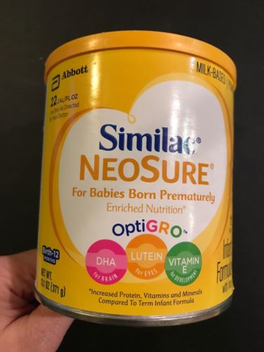 Similac NeoSure W/ Iron Powder/Milk Formula Premature Babies 13.1 OZ Exp 5/19