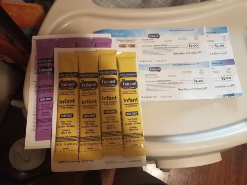 Enfamil Formula Coupons ($30) Checks Coupons - (4) and formula samples