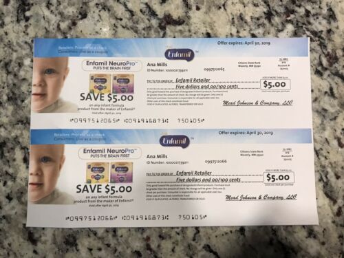 enfamil coupons checks $10, Expire April 30 2019