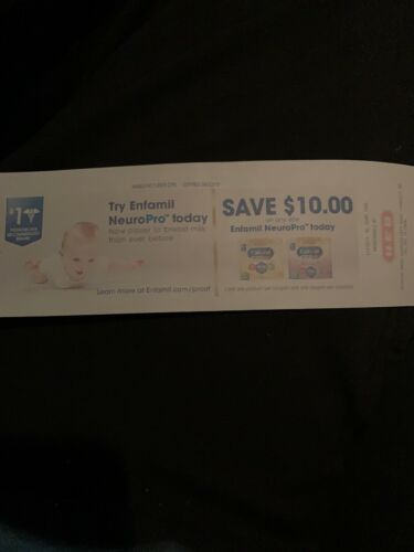 One $10 Enfamil NeuroPro Baby Formula Coupon Exp 04/22/19