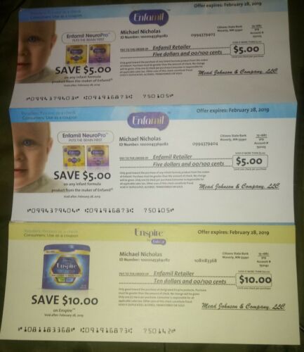 $20 Towards The Purchase Of Enfamil Infant Formula