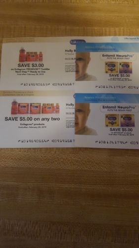 Four Enfamil Coupon Checks