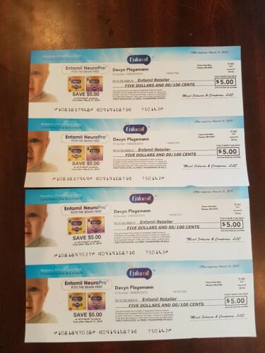 4 Enfamil Formula Coupons worth $20