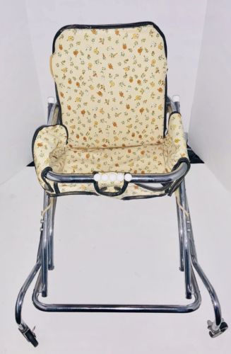 VINTAGE 1960s 1970s BABY JUMPER BOUNCER WALKER HIGH CHAIR BEADS DOLL CHAIR