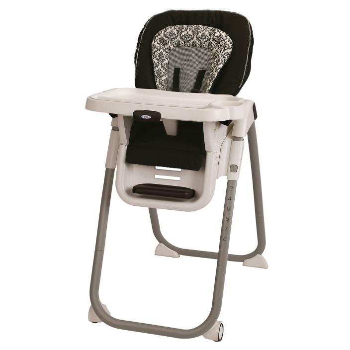 Portable High Chair Baby Table Highchair Comfortable 3 Years old Metal Black