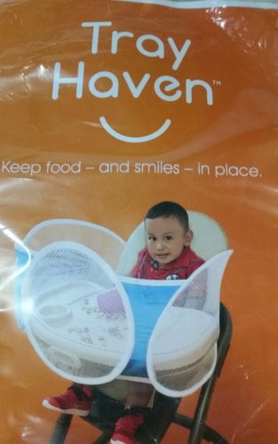 Pink Tray Haven High Chair Containment Barrier Accessory Keep food from falling+