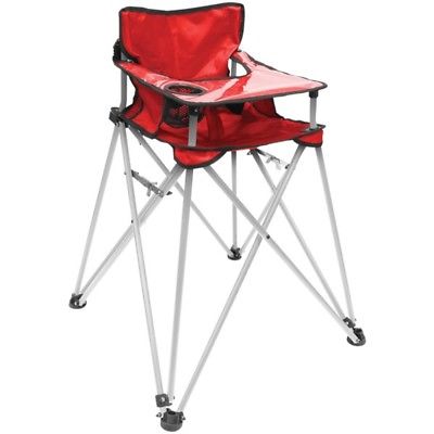Creative Outdoor Distributor(TM) 810379 Folding Baby High Chair (Red)
