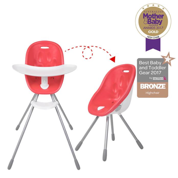 Phil&Teds Poppy High Chair - Cranberry