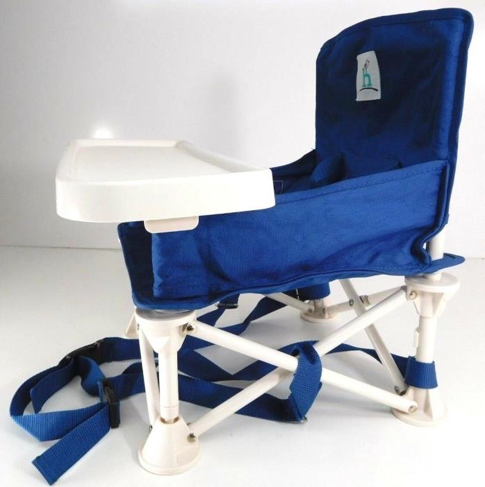 Hiccapop Omniboost Baby’s Travel Booster Seat with Tray Midnight Blue