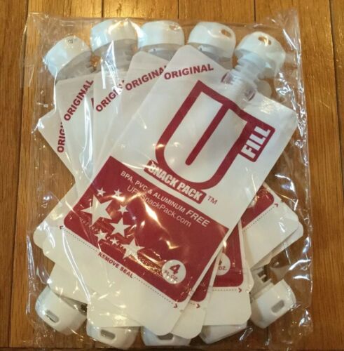 New U Fill Reusable Food Pouch 10 Snack Pack Easy Fill Clean Baby Food Storage