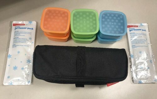 Skip Hop Baby Insulated 14-piece Bento Clix Mealtime Travel Kit Snack Pack Black