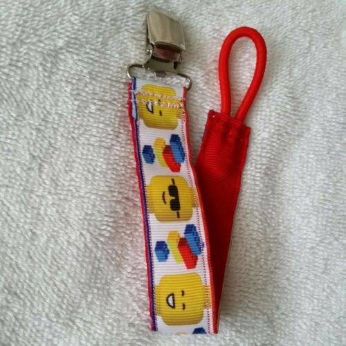 Baby Soother/Pacifier Holder w/Metal Clip/Legos