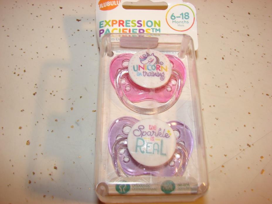 Ulubula Expression Collection Pacifiers 6-18 Months BPA Free  Orthodontic Unisex