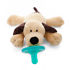 New WubbaNub Infant Newborn Baby Soothie Pacifier - Limited Edition Brown Puppy