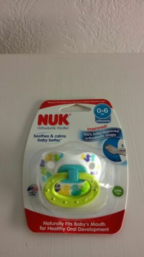 New NUK 0-6 Month Silicone Orthodontic Pacifier