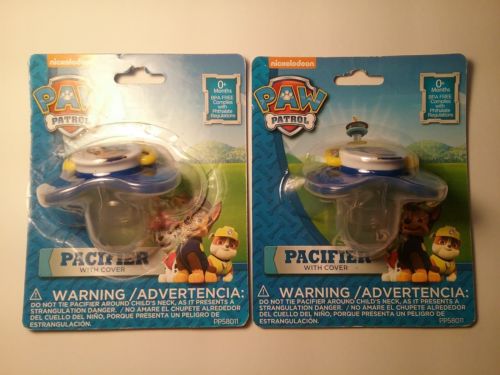 New in package Nickelodeon Paw Patrol “Chase” Pacifier With Cover BPA Free Boy