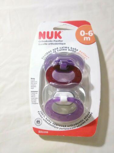 Nuk Orthodontic Pacifier 0-6 Month Binky Silicone