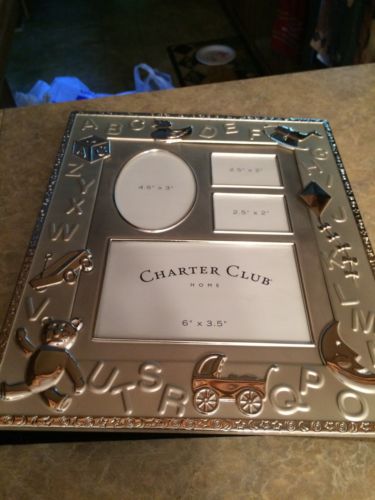 NEW silver plated photo baby book