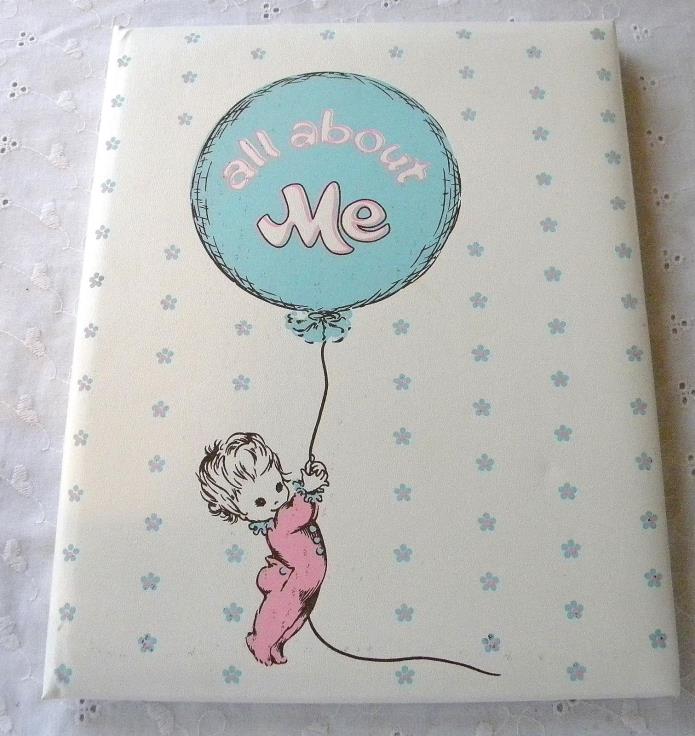 All About Me Vintage Unused Baby Book 1956 Gini Dobson Birth to 7 Yrs Nice!