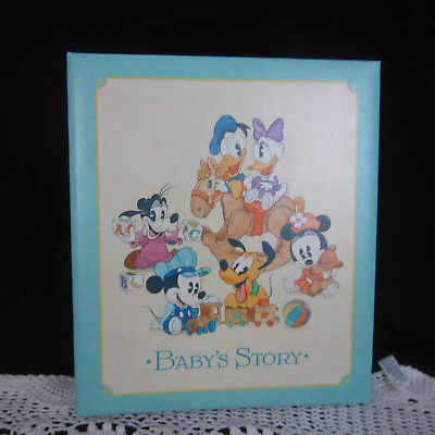 Vintage Hallmark Baby Story Keepsake Album Disney Characters Adopted Child