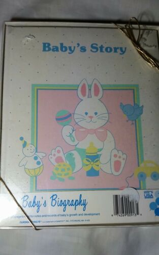 Vintage 1978 Baby Keepsake Memory Book Brag Book New In Package Bunny
