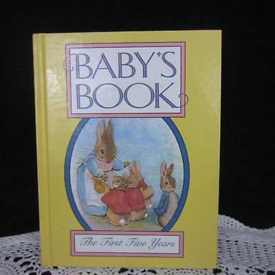 Vintage 1986 Beatrix Potter Our Baby's Book First 5 Years Jill B Firestone